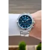 Kadranı Mavi Kordonu Gümüş Renk 44 Mm Hediye Paketli İç Göstergeleri Aktif Erkek Kol Saati