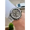Kadranı Kahverengi Kordonu Gümüş Renk 44 Mm İç Göstergeleri Aktif Erkek Kol Saati