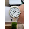 Gold Gümüş Renk Hediye Paketli 42 mm Erkek Kol Saati