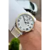 Gold Gümüş Renk Hediye Paketli 42 mm Erkek Kol Saati
