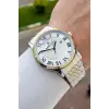 Gold Gümüş Renk Hediye Paketli 42 mm Erkek Kol Saati