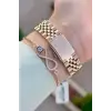 Kadranı Siyah Kordonu Rose Renk 32,5 Mm Hediye Paketli Kadın Kol Saati