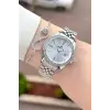 Gümüş Renk 32,5 Mm Hediye Paketli Kadın Kol Saati