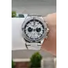Gümüş Renk 46,5 Mm Hediye Paketli Erkek Kol Saati