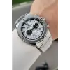 Gümüş Renk 46,5 Mm Hediye Paketli Erkek Kol Saati