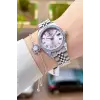 Kadranı Pembe Kordonu Gümüş Renk 33 Mm Kadın Kol Saati