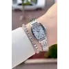 Gümüş Renk Hediye Paketli 22 Mm Kadın Kol Saati