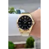 Kadranı Siyah Kordonu Gold Renk 42,5 Mm Hediye Paketli Erkek Kol Saati