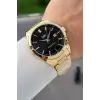 Kadranı Siyah Kordonu Gold Renk 42,5 Mm Hediye Paketli Erkek Kol Saati
