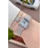 Gümüş Renk Hediye Paketli 20,5 Mm Kadın Kol Saati