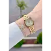 Kadranı Sarı Kordonu Gold Renk Hediye Paketli 22,5 Mm Kadın Kol Saati