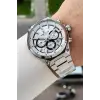 Gümüş Renk 43 Mm Hediye Paketli Erkek Kol Saati