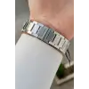 Kadranı Siyah Kordonu Gümüş Renk 43 Mm Hediye Paketli Erkek Kol Saati