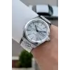 Gümüş Renk Hediye Paketli 40 Mm Erkek Kol Saati