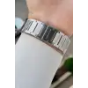 Kadranı Lacivert Kordonu Gümüş Renk Hediye Paketli 44 Mm Erkek Kol Saati