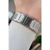 Kadranı Mavi Kordonu Gümüş Renk Hediye Paketli 44 Mm Erkek Kol Saati