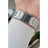 Kadranı Yeşil Kordonu Gümüş Renk Hediye Paketli 44 Mm Erkek Kol Saati