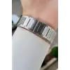 Kadranı Siyah Kordonu Gümüş Renk Hediye Paketli 44 Mm Erkek Kol Saati