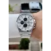 Gümüş Renk Hediye Paketli 44 Mm Erkek Kol Saati