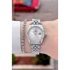 Gümüş Renk 30 Mm Kadın Kol Saati ve Bileklik