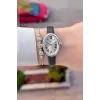 Kasası Gümüş Kordonu Siyah Renk Hediye Paketli 22 Mm 5 ATM Kadın Kol Saati