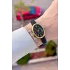 Kasası Gold Kordonu Siyah Renk Hediye Paketli 22 Mm 5 ATM Kadın Kol Saati