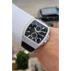 41 Mm Kasası Gümüş Kordonu Siyah Renk İç Göstergeleri Aktif Erkek Kol Saati