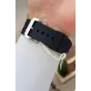 41 Mm Kasası Gümüş Kordonu Siyah Renk İç Göstergeleri Aktif Erkek Kol Saati