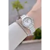 Gümüş Renk 30 mm Hediye Paketli Kadın Kol Saati