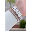 Gümüş Renk 30 mm Hediye Paketli Kadın Kol Saati