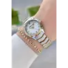 Gold Gümüş Renk 30 mm Hediye Paketli Kadın Kol Saati