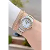 Gold Gümüş Renk 30 mm Hediye Paketli Kadın Kol Saati