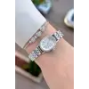 Gümüş Renk 5 ATM Hediye Paketli 20 Mm Kadın Kol Saati