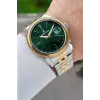 Kadranı Yeşil Kordonu Gold Gümüş Renk 41 Mm 5 ATM Takvimli Hediye Paketli Erkek Kol Saati