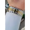 Kadranı Yeşil Kordonu Gold Gümüş Renk 41 Mm 5 ATM Takvimli Hediye Paketli Erkek Kol Saati