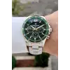Kadranı Yeşil Kordonu Gold Gümüş Renk 43 Mm İç Göstergeleri Aktif Hediye Paketli Erkek Kol Saati