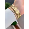 Gold Renk 28 Mm Hediye Paketli Kadın Kol Saati