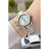 Gold Gümüş Renk 30 Mm Hediye Paketli Kadın Kol Saati