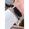 Kasası Gümüş Kordonu Siyah Renk 23 Mm Hediye Paketli Kadın Kol Saati