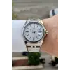 Gümüş Renk 41 Mm 5 ATM Takvimli Hediye Paketli Erkek Kol Saati