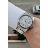 Gümüş Renk 41 Mm 5 ATM Takvimli Hediye Paketli Erkek Kol Saati