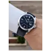 Kasası Gümüş Kordonu Lacivert Renk 42 Mm Takvimli Hediye Paketli Erkek Kol Saati
