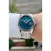 Kadranı Mavi Kordonu Gümüş Renk 41 Mm 5 ATM Takvimli Hediye Paketli Erkek Kol Saati