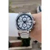 Gümüş Lacivert Renk 44 Mm İç Göstergeleri Aktif Hediye Paketli Erkek Kol Saati