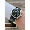 Kasası Gümüş Kordonu Yeşil Renk 42 Mm Takvimli Hediye Paketli Erkek Kol Saati