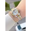Gold Gümüş Renk 28 Mm Hediye Paketli Kadın Kol Saati