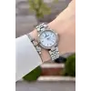 Gümüş Renk 30 Mm Crystal Cam Hediye Paketli Kadın Kol Saati