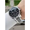Gümüş Siyah Renk 44 Mm İç Göstergeleri Aktif Hediye Paketli Erkek Kol Saati