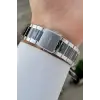 Gümüş Siyah Renk 44 Mm İç Göstergeleri Aktif Hediye Paketli Erkek Kol Saati