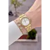 Gold Renk 28 Mm Hediye Paketli Kadın Kol Saati